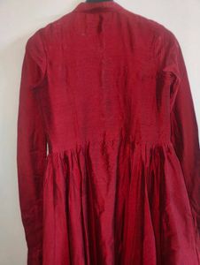 Anarkali Kurta With Churidar Sleeves