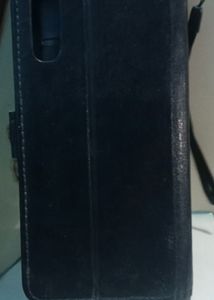 Samsung A50 Phone Cover Leather Black Cover