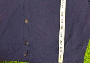 New Navy Blue Cardigan Sweater