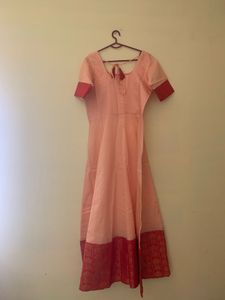Pink  Silk Blend Gown