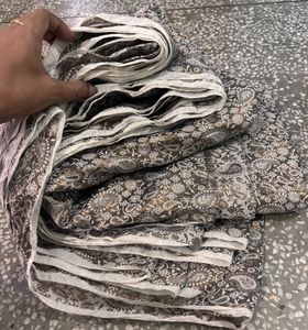 8 metres Printed Banarsi Dress Material Fabric