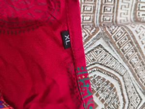 New Majenta Printed Kurta Set in xl size