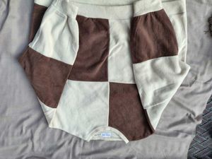 Brown &amp; Beige Patchwork Pullover