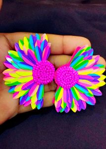 🌻Half Sunflower Flower Earrings