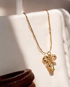 Gold-Plated Anti Tarnish Infinity Bow Pendant🎀