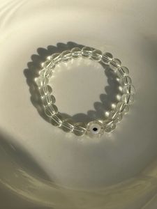 Clear Quarts Evileye Bracelet