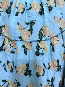 Floral Tiered Maxi Skirt