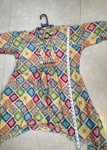 Multicolour Co-ord With Afghani Pant Set.Size 42.