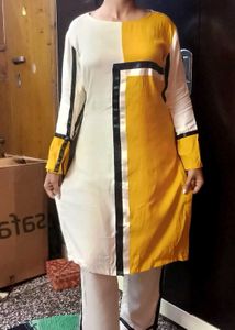 💛Colorblock Kurta Set 💛