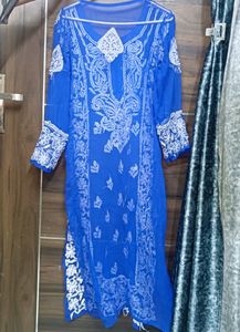 Dark Blue Georgette Kurti