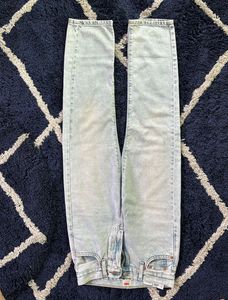 Levi’s Heavy Washed Mid Rise Straight Fit Jeans
