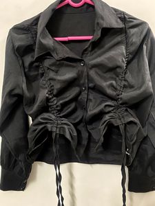 Ruched Slim Fit Shirt