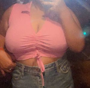 Pink Ruched Halter Top