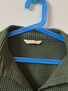 Green Button-Down Shirt