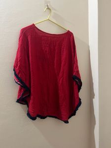 Red Flowy Top