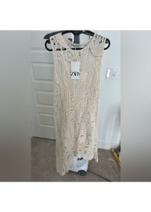 New Limited Edition Zara Bohemian Crochet Dress