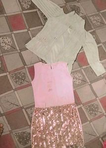 White Mini Dress Midi And Blazer