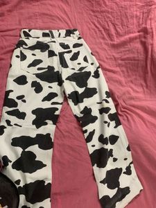 Cow Print Jeans