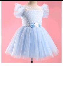 Blue Net Frock