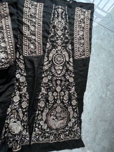 Elegant Black &amp; Gold Lehenga
