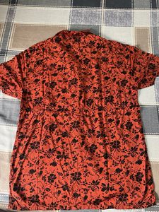 Floral Print Short Sleeve Shirt