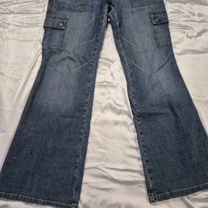 Bootcut Cargo Denim