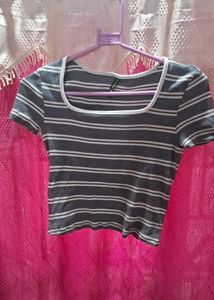 Striped Crop Top