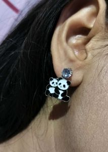 Cute Panda Design Earrings