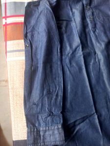 Beautiful  Half Shoulder Denim Outfit