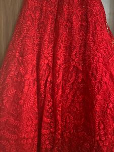 Heavy Lehenga Ditched Blue And Duppata