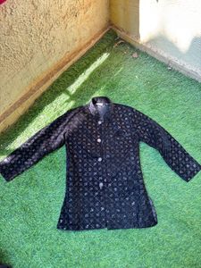 Boys' Black Velvet Party Outfit
