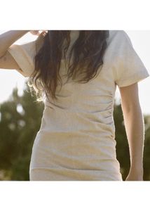 Zara New L Edition Linen Blend Backess Dress