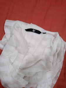 (FIG)Lightweight Sheer Striped Open Front Shrug