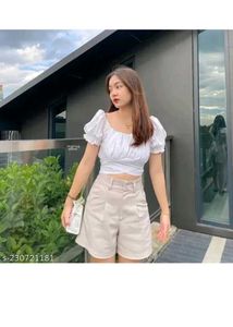 White Offshoulder Top