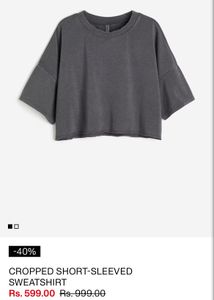 H&M Cropped Sweatshirt
