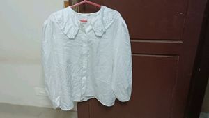White Formal Top With Full Sleeve From Germany