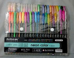 Neon Color Gel Pens - 48 Pack