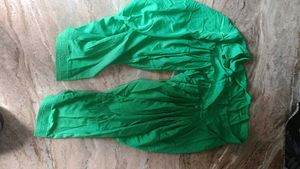 Green &amp; Gold Embroidered Kurti