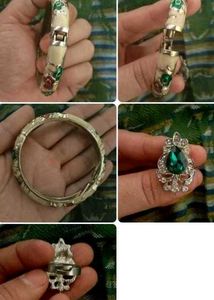 Emerald Ring &amp; Bracelet Set
