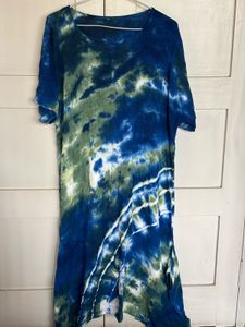 Tie-Dye V-Neck Kurtis (Set Of 2)