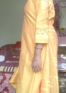 Yellow Embroidered Kurta