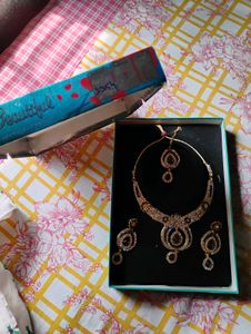 American Diamond Jewellery Set
