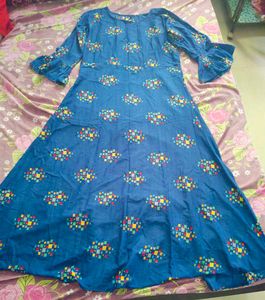Blue Printed Kurta