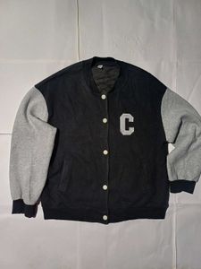 🔥Vintage Black Letterman Jacket