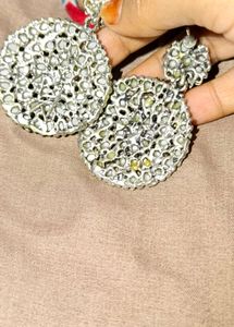 Earring Silver-Plated Mirror