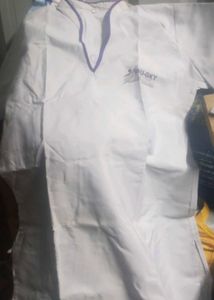 White And Purple Kurta