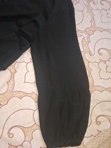 Black Blouse with Embellished Detail