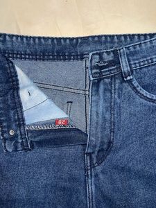 Blue Denim Cargo Jeans