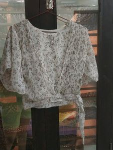 Off White Party And Casual Top