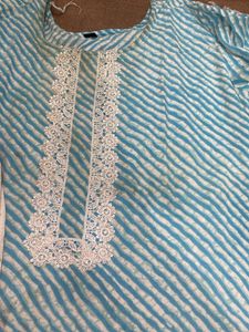 Plus Size Cotton Kurti And Palazzo